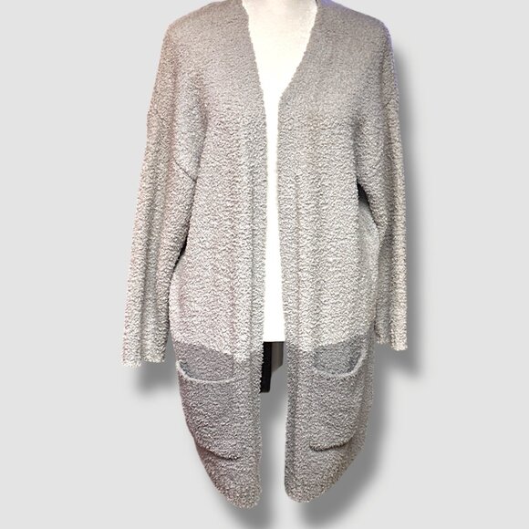 Thread & Supply OSFM Cozy Sherpa Open Cardigan With Pockets NWOT Warm Cozy Class - Picture 2 of 9